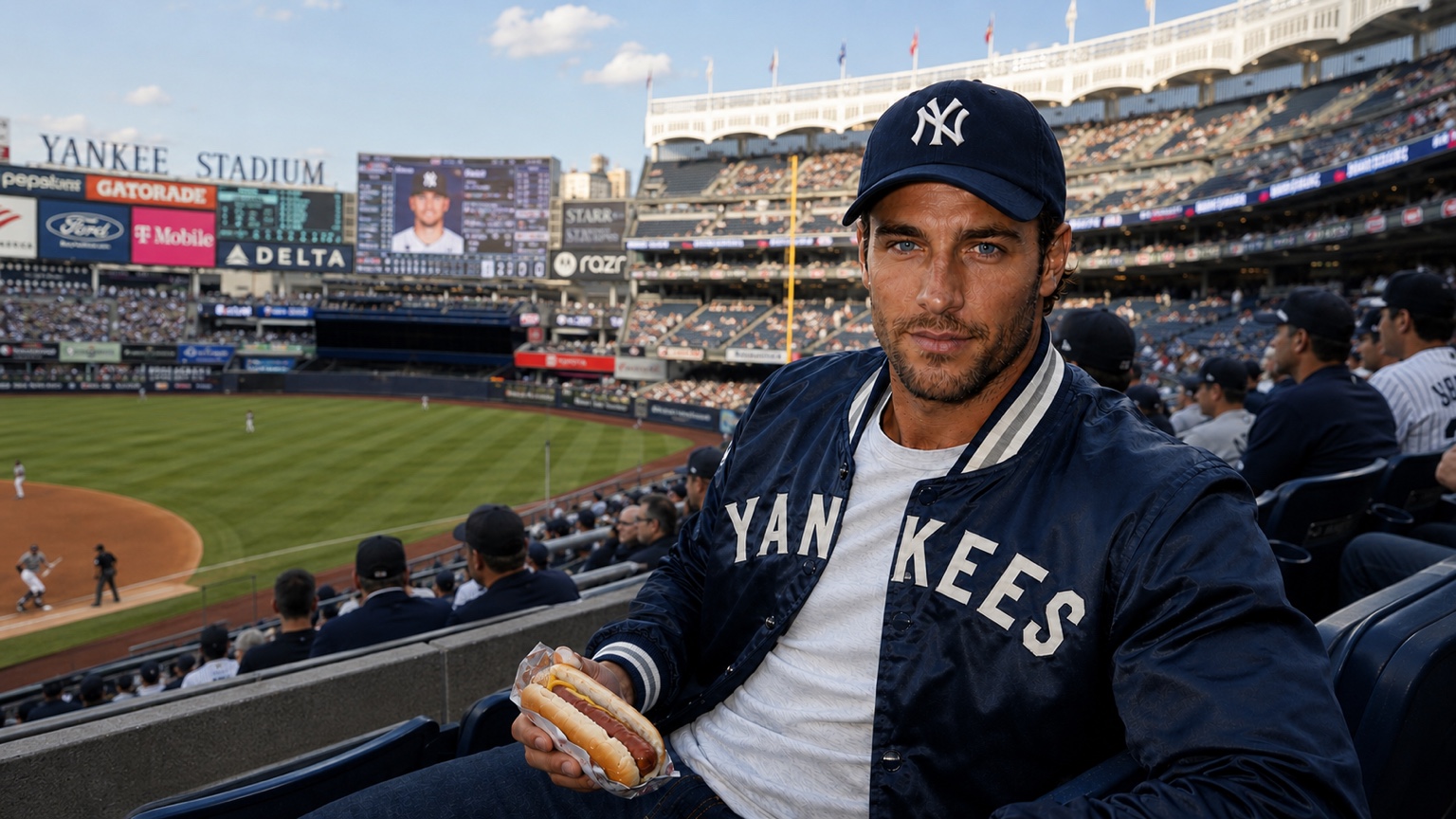 Cole at Yankee Stadium